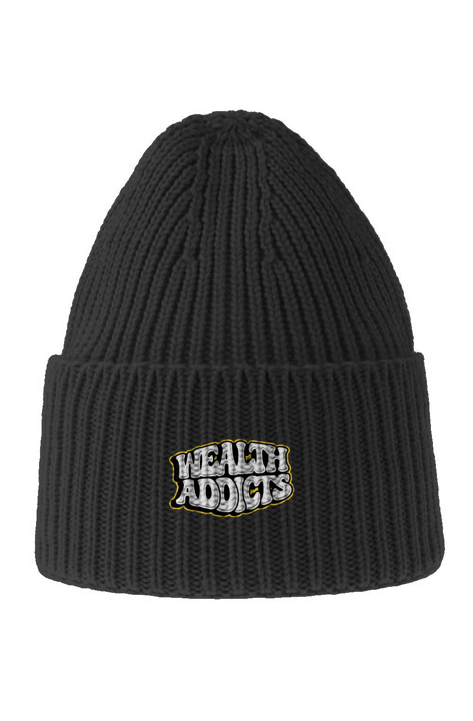 "Vintage Vibe$" Chunky Rib Knit Beanie