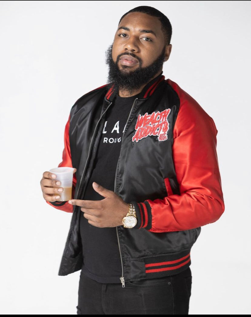 "Wealth Addict$" Varsity Jacket