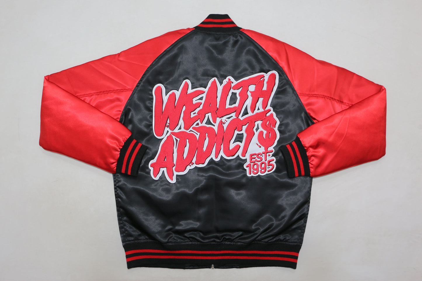 "Wealth Addict$" Varsity Jacket